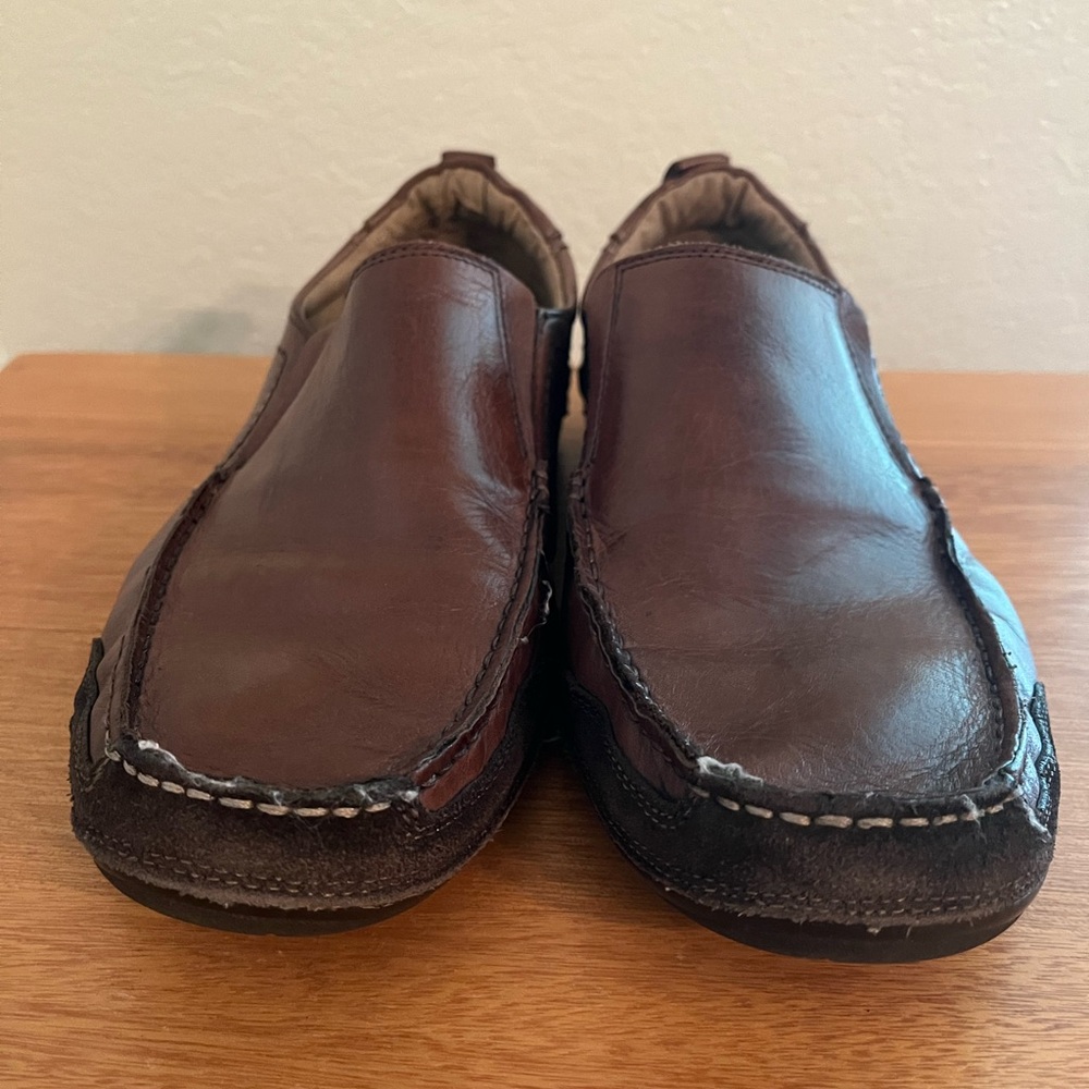 Sacha Too Men’s European Style Sz 11 Brown Leather Slip On Dress Casual Shoe